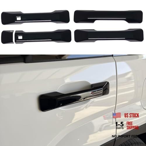 AOKIO Compatible with 2024 2025 Hyundai Santa Fe Accessories Door Glossy Black