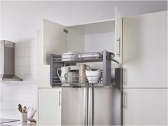 Rev-A-Shelf 5PD-36 Modern 34-1/4″ Pull Down Shelf Organizer for – Chrome