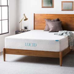 LUCID 6, 8, 10, and 12 Inch Gel Memory Foam Mattress – Twin Full Queen and King