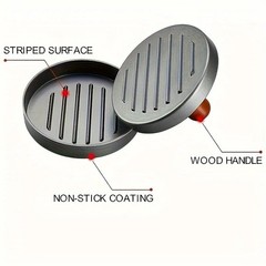 1 Pc Non Stick Stuffed Burger Meat Press Hamburger Patty Maker Tool Aluminum