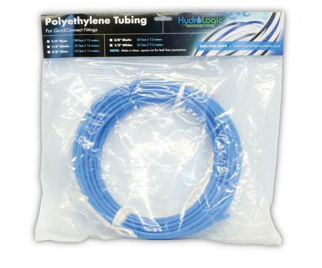 Hydrologic Polyethylene Tubing, 50′, Blue, 1/4″