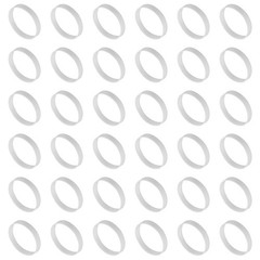 60Pcs Silicone Rubber Bands30mm/1.2″ Rubber Bands Rings Cable Ties White