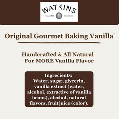 Watkins All Natural Original gourmet baking Vanilla with Pure Extract 8 fl oz…