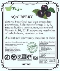 ACAI Assai powder berry 10lb Superfood, anti-aging, protein, detox, fib,OM3 PAJE