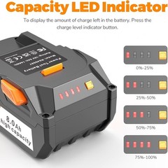 2 PACK For Ridgid 18V R840085 8.0Ah Lithium-ion Battery Rigid 18Volt R840087