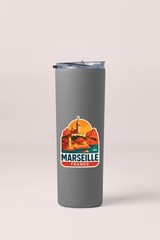 Marseille France Sticker Decal Vinyl Die-Cut City Skyline Landmark Design