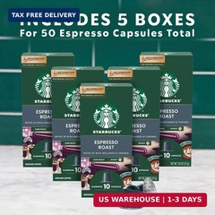 Starbucks by Nespresso Original Line Dark Roast Espresso, 50-count Espresso Pods