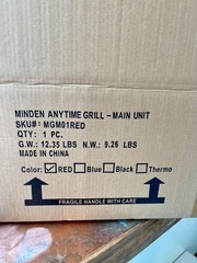 Deluxe Minden Anytime Stove Top Grill with Accessories As Seen on TV Open Box