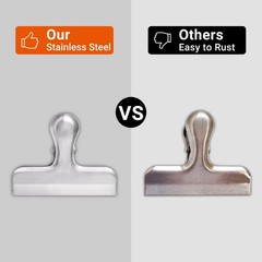 6 Pack Bag Clips, Stainless Steel Chip, Chip Clips Food Clip, Heavy Duty