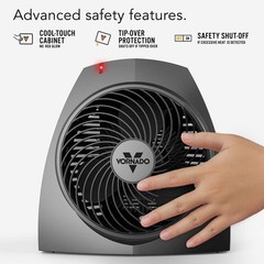 Vornado VH200 1500-Watt Electric Portable Space Heater, Whole Room Vortex Heat
