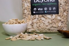 RAW ORGANIC CASHEW HALVES & PIECES -3 LB by beyond (Non-GMO, Fairtrade, Vegan)