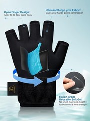 Compression Hand lce Pack Glove for Arthritis Pain Relief Adjustable Wrist Strap