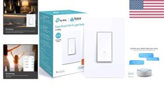 Smart 3-Way Wi-Fi Light Switch, Alexa & Google Home Compatible, Certified