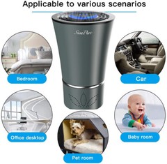 10Ft² Small Room Air Purifiers for Allergies Pets Hair Odor, H13 True HEPA