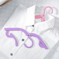 12pcs Travel Folding Hangers, Portable Multifunctional Household Clothes Hangers