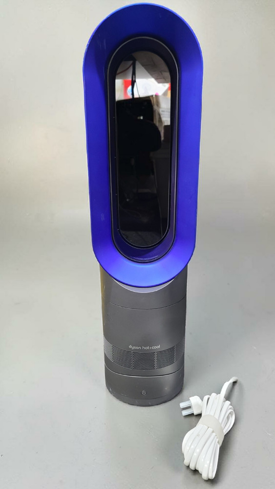 Dyson AM09 Hot+Cool Jet Focus Fan Heater – Iron/Blue Pre-owned No Remote No Base