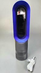 Dyson AM09 Hot+Cool Jet Focus Fan Heater – Iron/Blue Pre-owned No Remote No Base