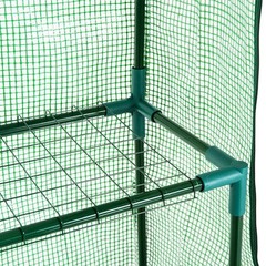 4.67 x 2.4 ft Walk-in Greenhouse Garden Hot House with 4 Shelves Roll-Up Door