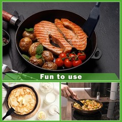 Egg Spatula is Heat Resistant Non-Stick Pancake 24.89 cm x 5.33 cm, Black