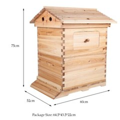 Auto Seep Bee Hives Boxes Langstroth Bee Hive HOUSE + 7x Bee Beekeeping Frames