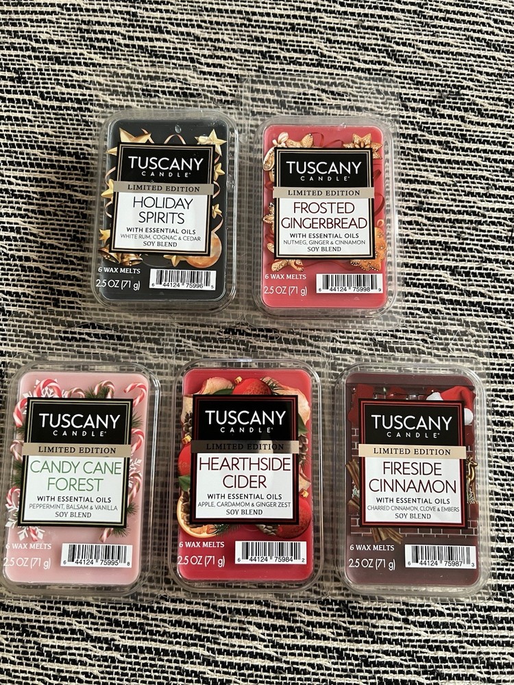 Tuscany Candle Wax Melts Variety 5 Pack New