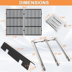 Grill Parts for Weber Spirit 2 Grill Parts GS4 Spirit II 300 SER E3GS4 Heat