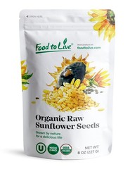 Organic Sunflower Seeds – Hulled, Non-GMO, Unsalted, Kosher – by Food to Live