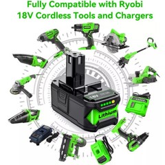 2PACK For RYOBI 18V 8.0Ah P108 High Capacity Battery 18Volt Lithium-Ion One Plus