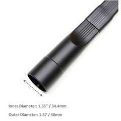 MaximalPower 25″ Long Crevice Tool for Vacuum 1.25″ Hose Detachable Brush Head