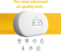 Airthings View Plus 2960 Radon Air Quality Monitor CO2 Humidity Sensor