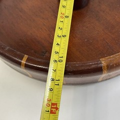 Vintage California Redwood Nut Cracker Bowl Standard Specialty Company MCM 1940s