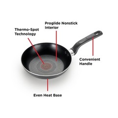 Easy Care Nonstick Cookware, Fry Pan, 8 inch, Grey