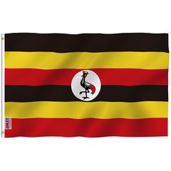 Anley Fly Breeze 3×5 Ft Uganda Flag – Republic of Uganda Flags Polyester