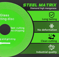 5 Pcs Glass Cutting Disc for Angle Grinder, 4″ Ceramic Tile Cutter Blade, Ultra-