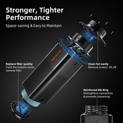 Spider Farmer 6″ Inline Fan with Carbon Filter GGS Controller Ventilation System