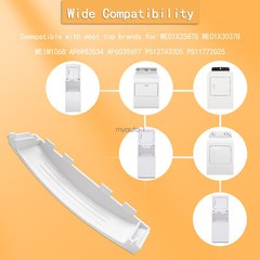 For GE Dryer Solid Door Handle WE01X30378 WE1M1068 PS1177202 White H-Q US