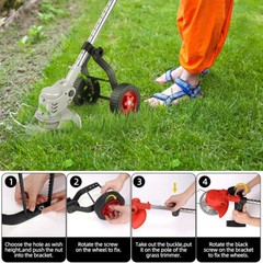 Adjustable Lawn Mower Wheels – Heavy-Duty for Yard, Garden & Grass Cutting