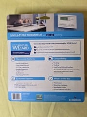 New Emerson P210 ~ Single Stage 5-1-1 Day Programmable Thermostat