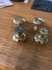 Solid Brass 3/4″ Knob in Unlacquered Brass 48 pieces