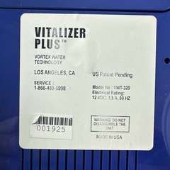 Vitalizer Plus Vortex Water Technology VWT-320 Mineral Cube Magnet Oxygen