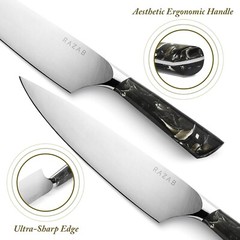 Razab 8 Inch Japanese Professional Chef Knife, High Carbon Stainless Steel