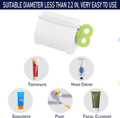 Toothpaste Squeezer Bathroom Tube Easy Stand Dispenser Rolling Holder Seat Lot