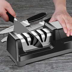 Knife Sharpener, Professional 2-Stages Eleltric Knife Sharpeners with Diamond Ab