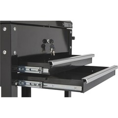 Ironton 28in. 2-Drawer Tool Cart, 30-1/2in.L x 14-1/2in.W x 33in.H, 350-Lb.
