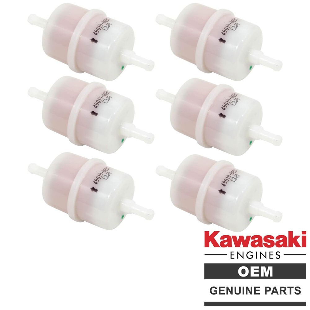 Genuine Kawasaki 49019-0031 Fuel Filter for Most Kawasaki Engines – 6 PACK