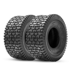 Set 4 15×6.00-6 20×8.00-8 Turf Lawn Mower Tires 15x6x6 Front 20x8x8 Rear 4 Ply