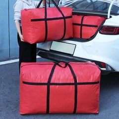 Moisture-Proof Extra-Large Storage Bag 45Gal/170L – Red Tarp with Double Zipper