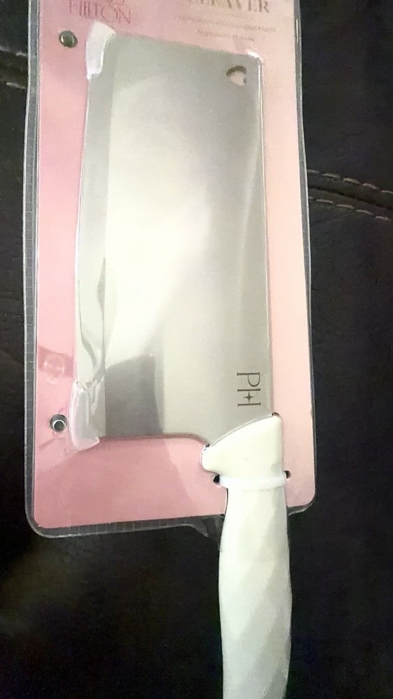 Paris Hilton Cleaver High Carbon Stainless Steel Steel Blade Ergonomic Handle7in