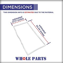 New 5304507201 Freezer Door Gasket (White) for Frigidaire