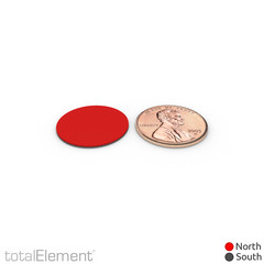 3/4 x 1/32 Inch Neodymium Rare Earth Disc Magnets N52 with Adhesive (32 Pack)